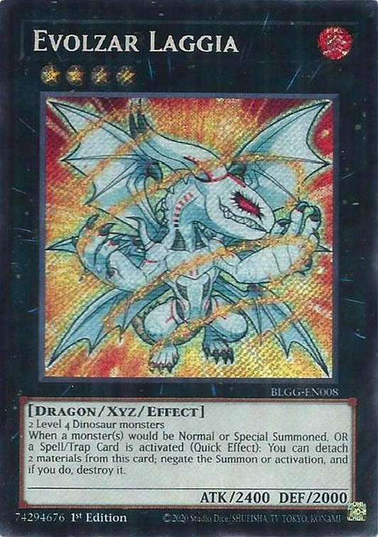 YuGiOh Battles of Legend: Glorious Gallery [Evolzar Laggia] #BLGG-EN008 Secret Rare Near Mint