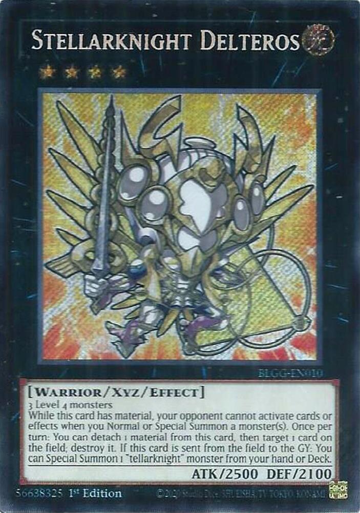 YuGiOh Battles of Legend: Glorious Gallery [Stellarknight Delteros] #BLGG-EN010 Secret Rare Near Mint