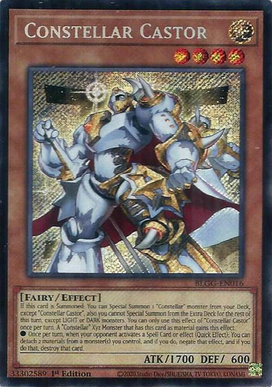 YuGiOh Battles of Legend: Glorious Gallery [Constellar Castor] #BLGG-EN016 Secret Rare Near Mint
