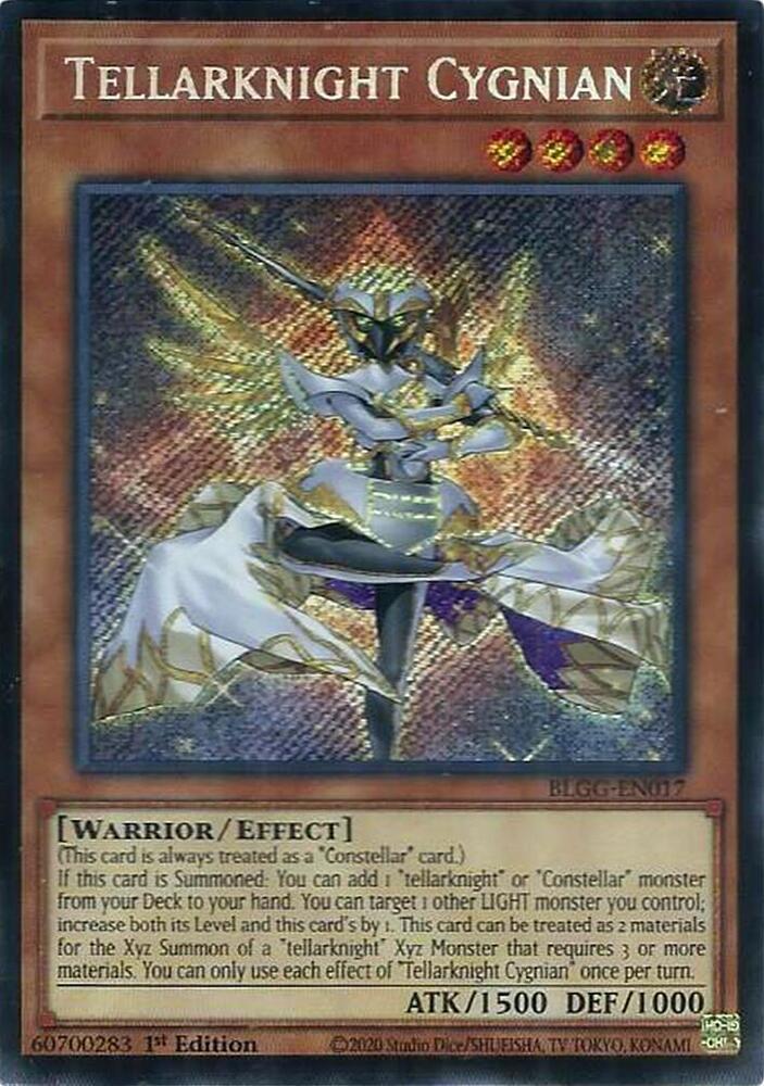 YuGiOh Battles of Legend: Glorious Gallery [Tellarknight Cygnian] #BLGG-EN017 Secret Rare Near Mint