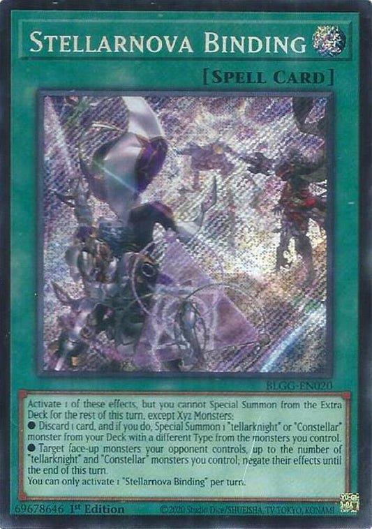 YuGiOh Battles of Legend: Glorious Gallery [Stellarnova Binding] #BLGG-EN020 Secret Rare Near Mint