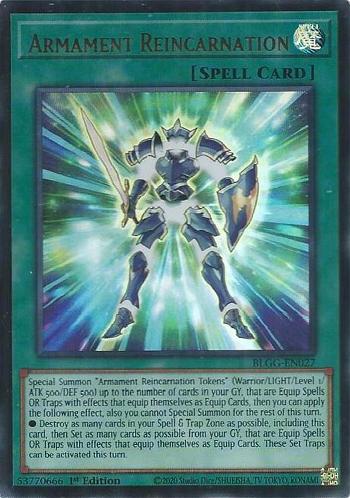 YuGiOh Battles of Legend: Glorious Gallery [Armament Reincarnation] #BLGG-EN027 Ultra Rare Near Mint
