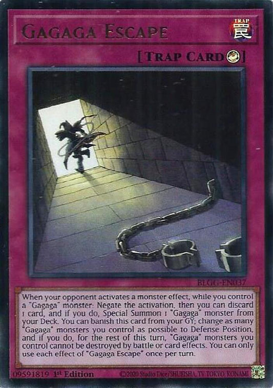 YuGiOh Battles of Legend: Glorious Gallery [Gagaga Escape] #BLGG-EN037 Ultra Rare Near Mint