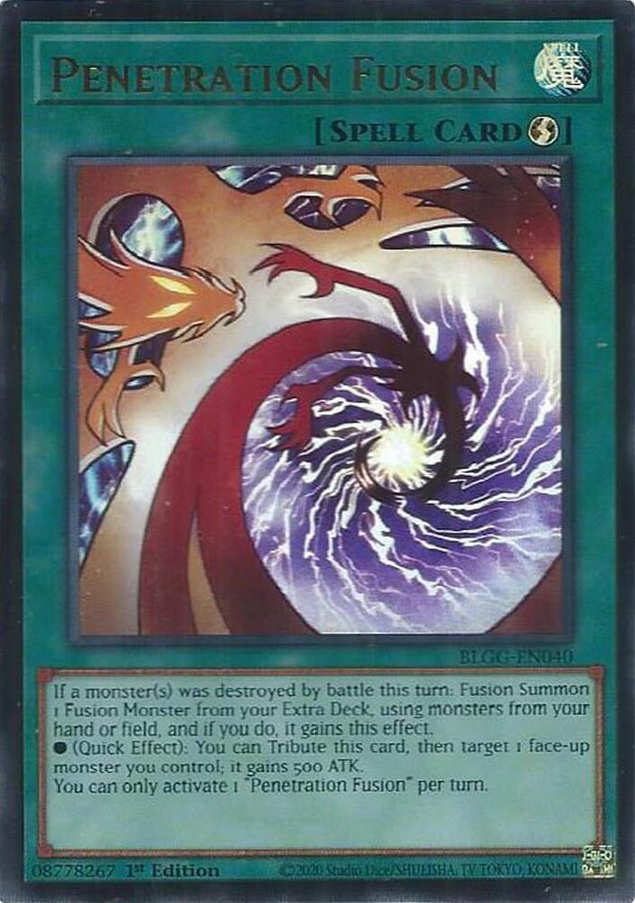 YuGiOh Battles of Legend: Glorious Gallery [Penetration Fusion] #BLGG-EN040 Ultra Rare Near Mint
