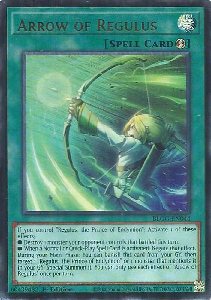 YuGiOh Battles of Legend: Glorious Gallery [Arrow of Regulus] #BLGG-EN044 Ultra Rare Near Mint