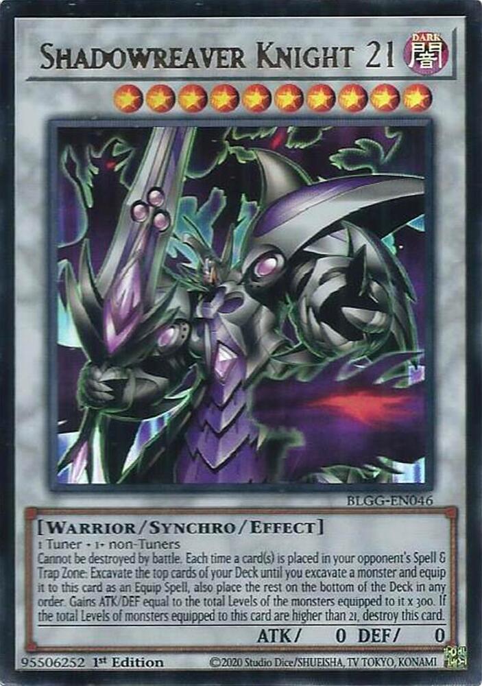 YuGiOh Battles of Legend: Glorious Gallery [Shadowreaver Knight 21] #BLGG-EN046 Ultra Rare Near Mint