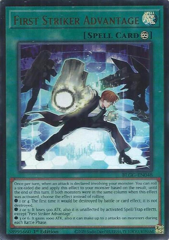 YuGiOh Battles of Legend: Glorious Gallery [First Striker Advantage] #BLGG-EN048 Ultra Rare Near Mint