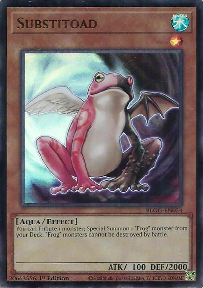 YuGiOh Battles of Legend: Glorious Gallery [Substitoad] #BLGG-EN054 Ultra Rare Near Mint
