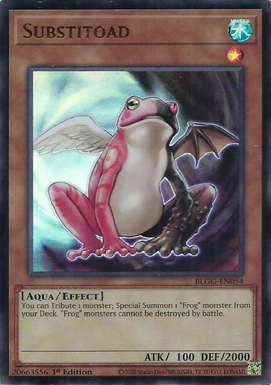 YuGiOh Battles of Legend: Glorious Gallery [Substitoad] #BLGG-EN054 Ultra Rare Near Mint