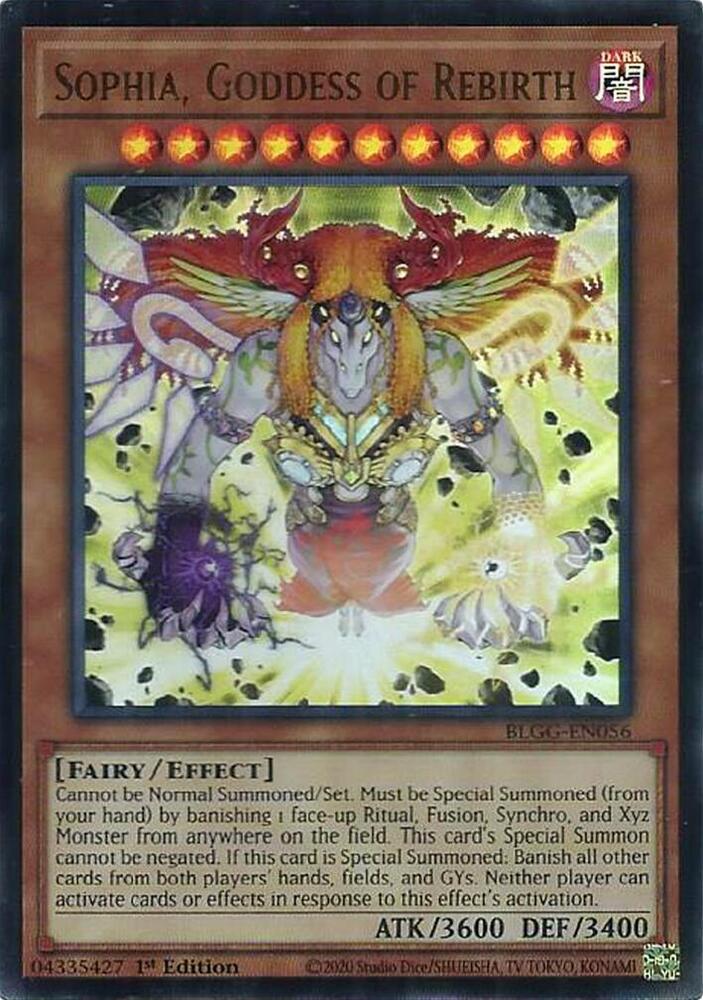 YuGiOh Battles of Legend: Glorious Gallery [Sophia, Goddess of Rebirth] #BLGG-EN056 Ultra Rare Near Mint