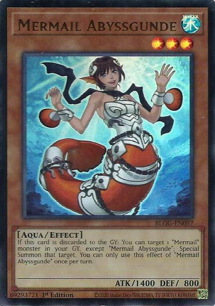 YuGiOh Battles of Legend: Glorious Gallery [Mermail Abyssgunde] #BLGG-EN057 Ultra Rare Near Mint