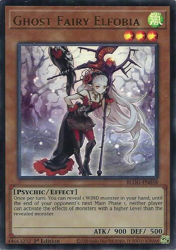 YuGiOh Battles of Legend: Glorious Gallery [Ghost Fairy Elfobia] #BLGG-EN058 Ultra Rare Near Mint