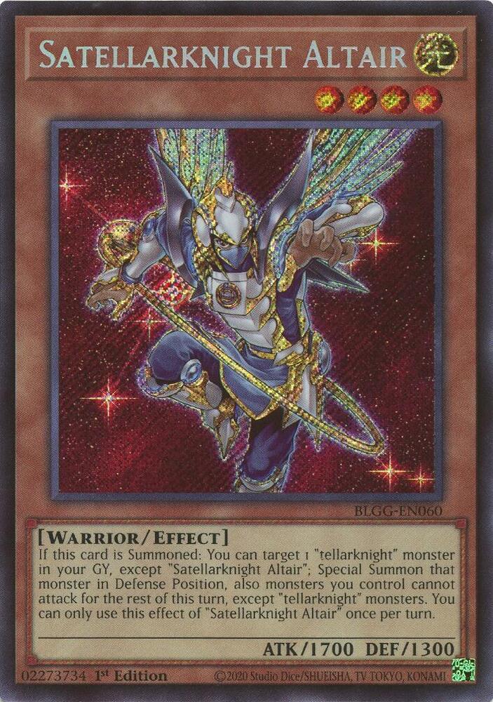 YuGiOh Battles of Legend: Glorious Gallery [Satellarknight Altair] #BLGG-EN060 Secret Rare Near Mint