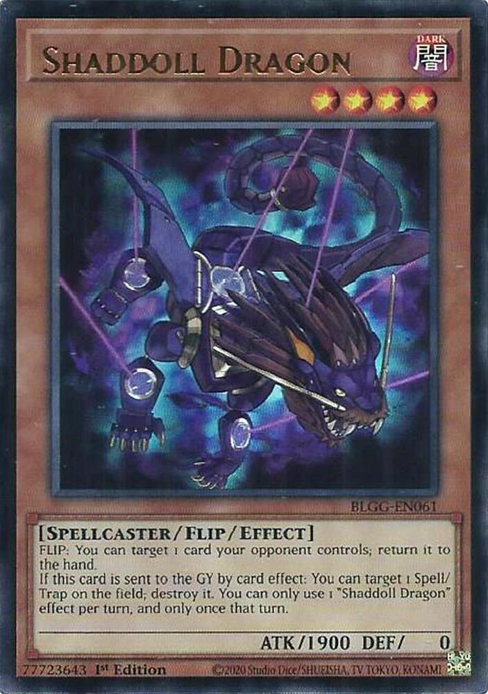 YuGiOh Battles of Legend: Glorious Gallery [Shaddoll Dragon] #BLGG-EN061 Ultra Rare Near Mint