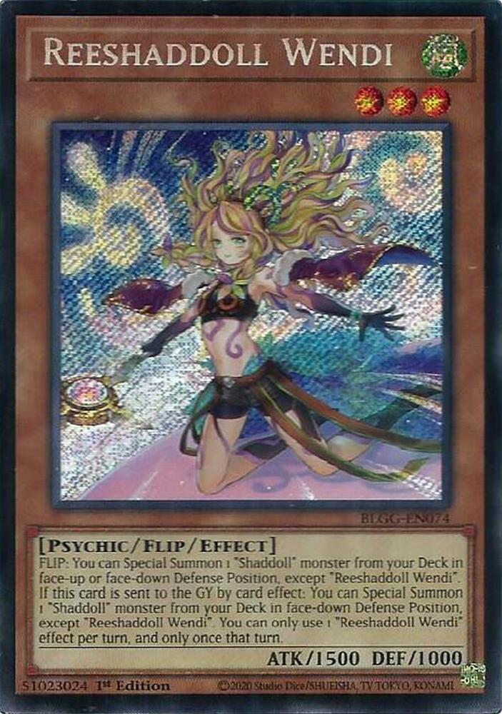 YuGiOh Battles of Legend: Glorious Gallery [Reeshaddoll Wendi] #BLGG-EN074 Secret Rare Near Mint