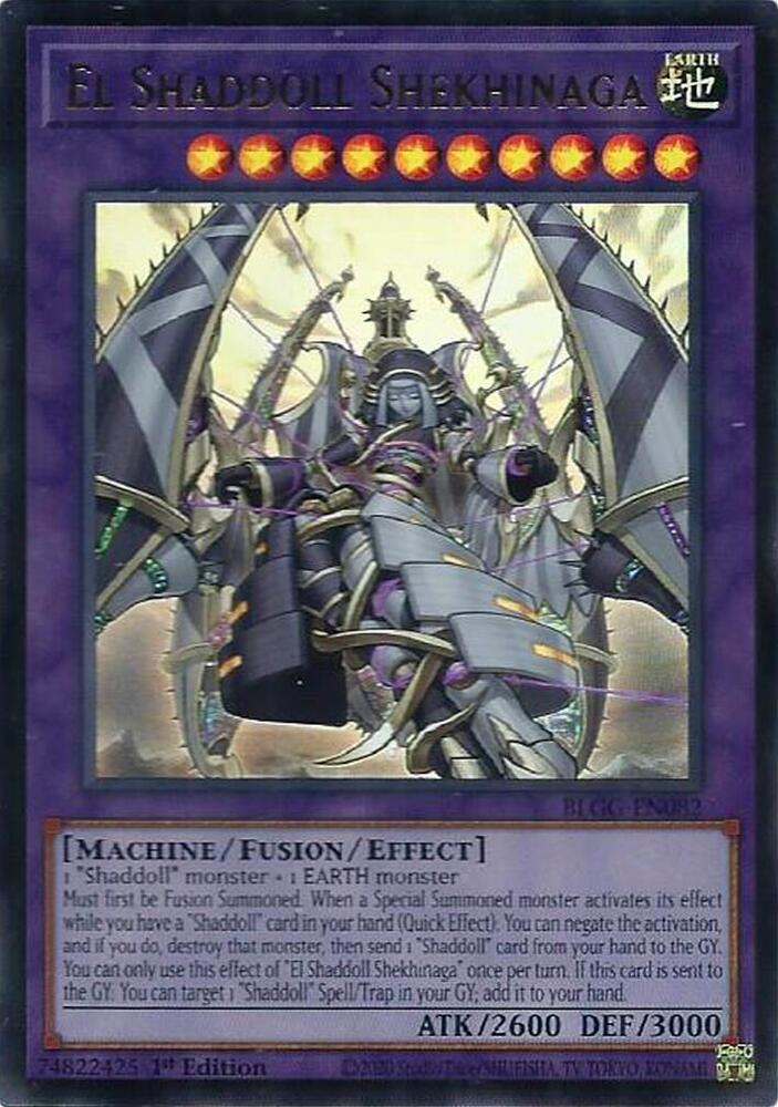 YuGiOh Battles of Legend: Glorious Gallery [El Shaddoll Shekhinaga] #BLGG-EN082 Ultra Rare Near Mint