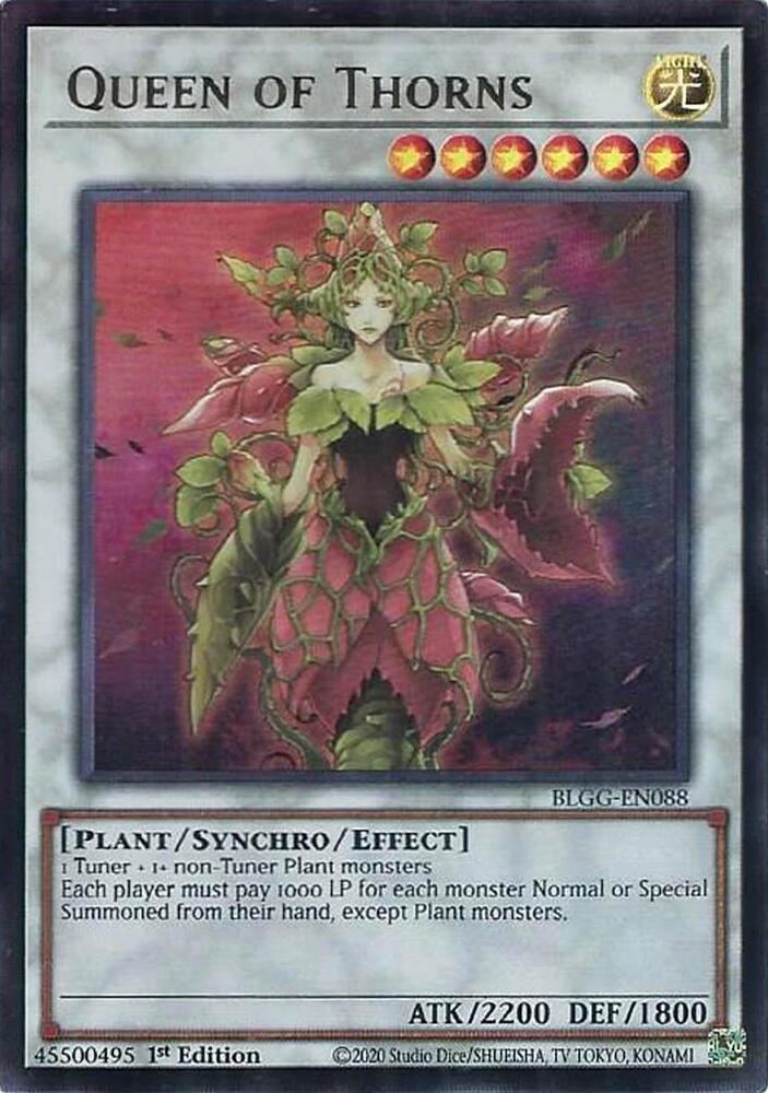 YuGiOh Battles of Legend: Glorious Gallery [Queen of Thorns] #BLGG-EN088 Ultra Rare Near Mint
