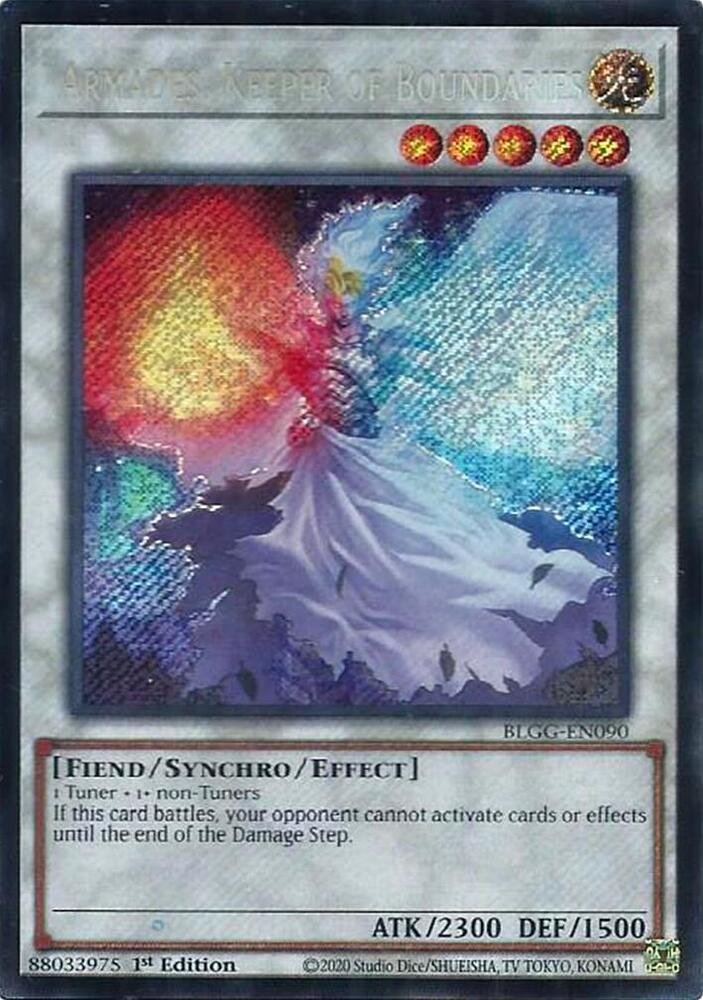 YuGiOh Battles of Legend: Glorious Gallery [Armades, Keeper of Boundaries] #BLGG-EN090 Secret Rare Near Mint
