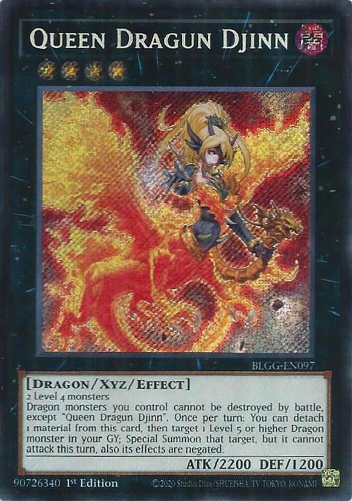 YuGiOh Battles of Legend: Glorious Gallery [Queen Dragun Djinn] #BLGG-EN097 Secret Rare Near Mint