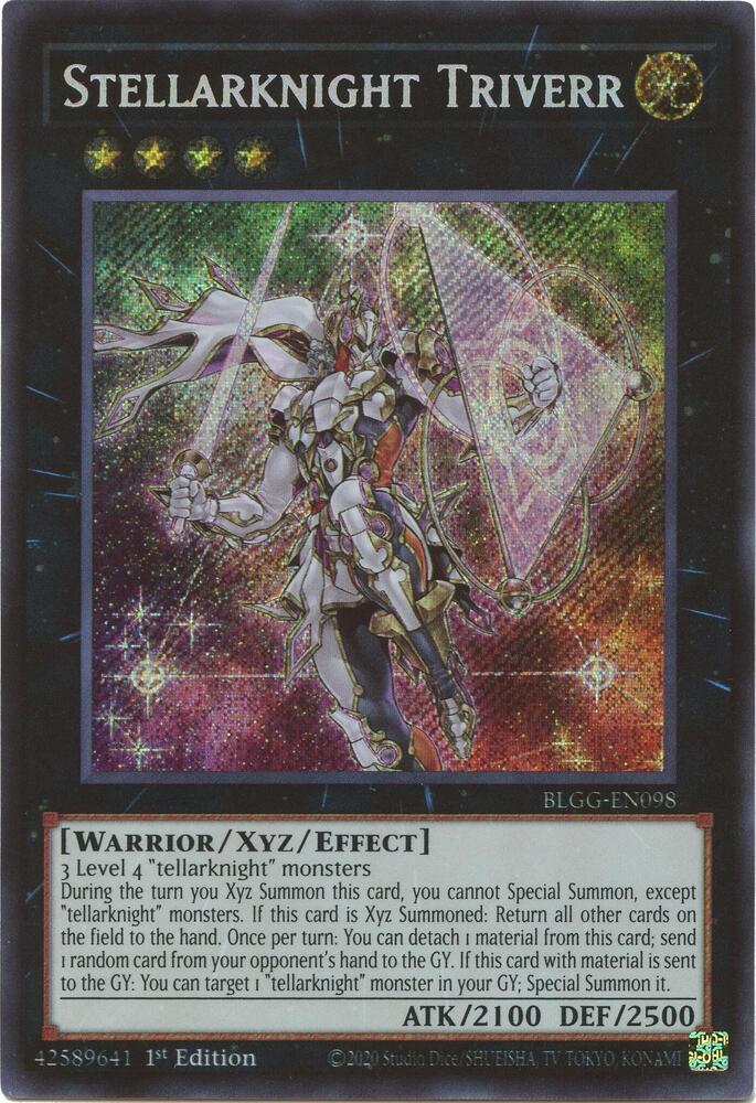 YuGiOh Battles of Legend: Glorious Gallery [Stellarknight Triverr] #BLGG-EN098 Secret Rare Near Mint