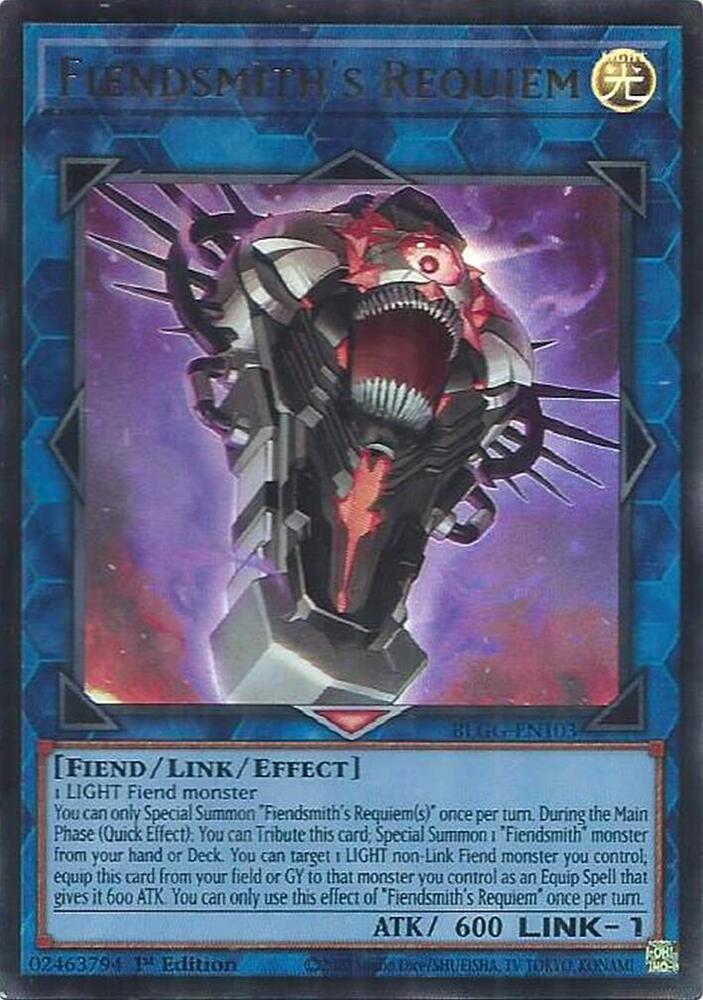 YuGiOh Battles of Legend: Glorious Gallery [Fiendsmith's Requiem] #BLGG-EN103 Ultra Rare Near Mint