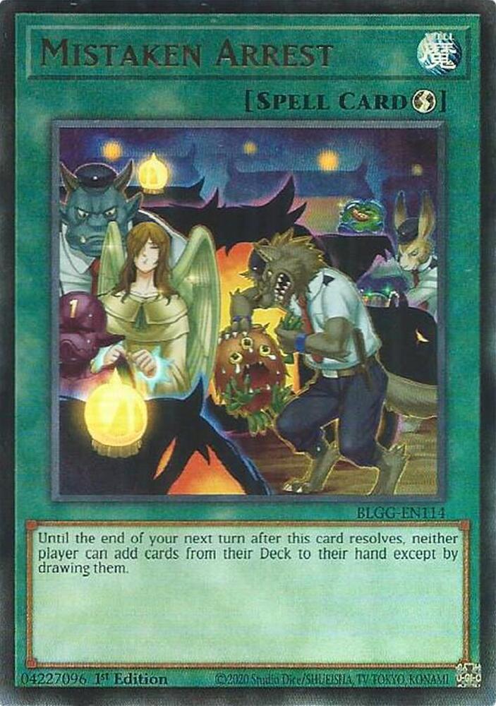 YuGiOh Battles of Legend: Glorious Gallery [Mistaken Arrest] #BLGG-EN114 Ultra Rare Near Mint