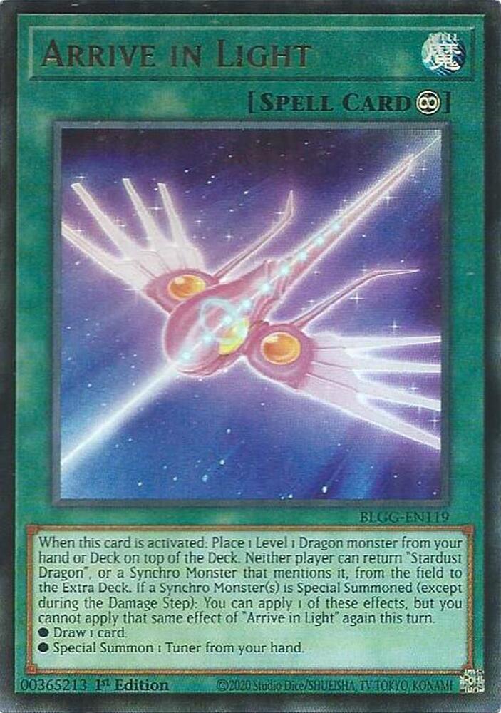 YuGiOh Battles of Legend: Glorious Gallery [Arrive in Light] #BLGG-EN119 Ultra Rare Near Mint