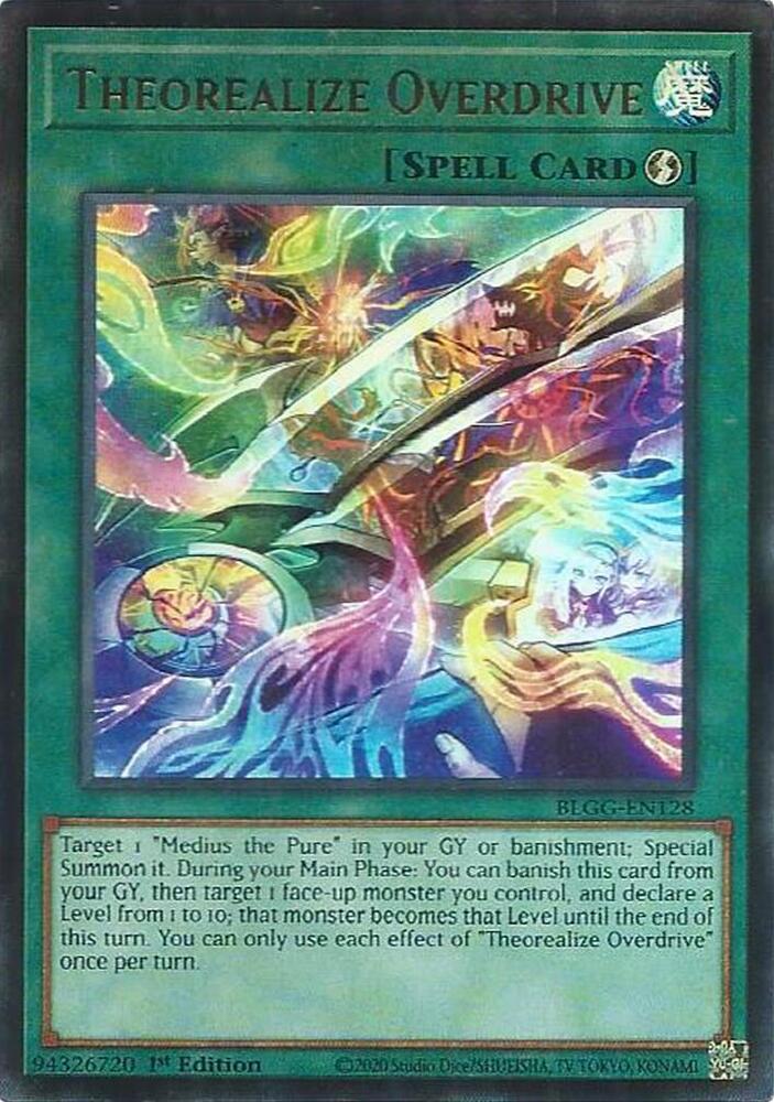 YuGiOh Battles of Legend: Glorious Gallery [Theorealize Overdrive] #BLGG-EN128 Ultra Rare Near Mint