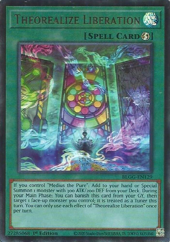 YuGiOh Battles of Legend: Glorious Gallery [Theorealize Liberation] #BLGG-EN129 Ultra Rare Near Mint