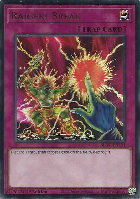 YuGiOh Battles of Legend: Glorious Gallery [Raigeki Break] #BLGG-EN131 Ultra Rare Near Mint