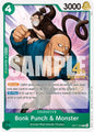One Piece Card Game The World's Strongest Warriors Release Event Cards Bonk Punch & Monster OP17-028 C Near Mint