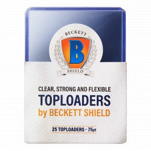 Beckett Shield Toploaders - 75pt (25ct)