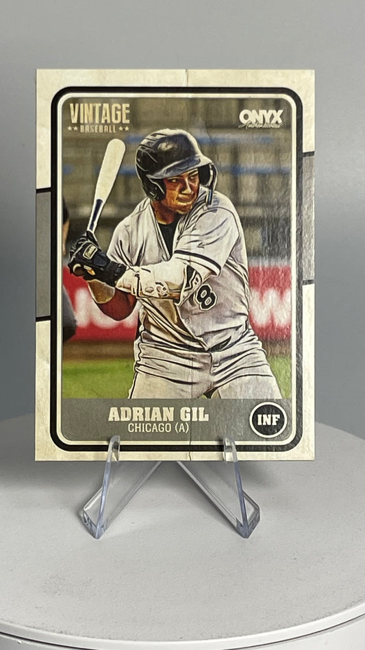 2025 Onyx Vintage ADRIAN GIL BASE CARD White Sox #OVADGI