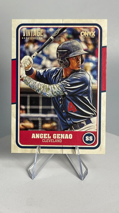 2025 Onyx Vintage Angel Genao RC Cleveland Guardians #OVANGE