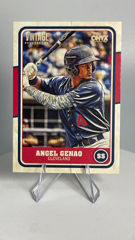 2025 Onyx Vintage Angel Genao RC Cleveland Guardians #OVANGE