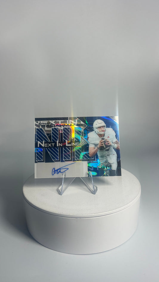 2025 Leaf Metal Next In Line - Athan Kaliakmanis AUTO #/12 Lava Blue NL-AK1