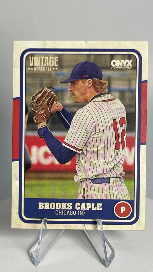 2025 Onyx Vintage #OVBRCA Brooks Caple Chicago Cubs