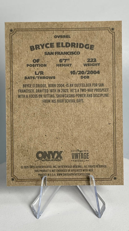 2025 Onyx Vintage Bryce Eldridge Base Card #OVBREL