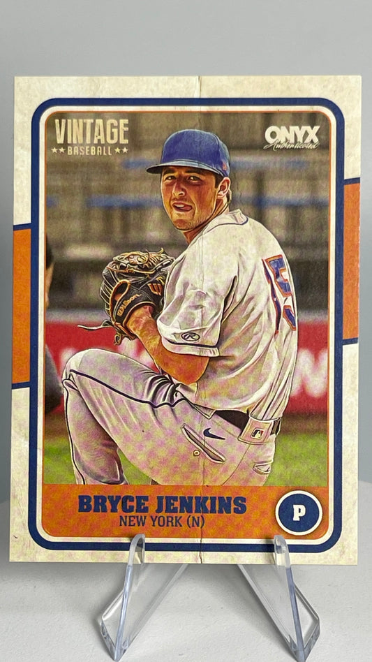2025 Onyx Vintage Bryce Jenkins Base Card New York Mets #OVBRJE