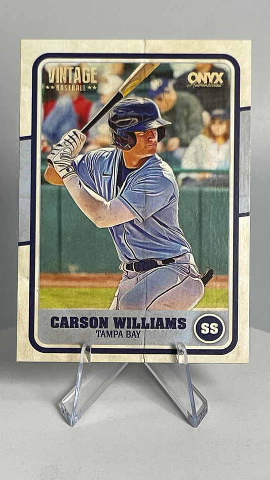 2025 Onyx Vintage Carson Williams Base Card #OVCAWI