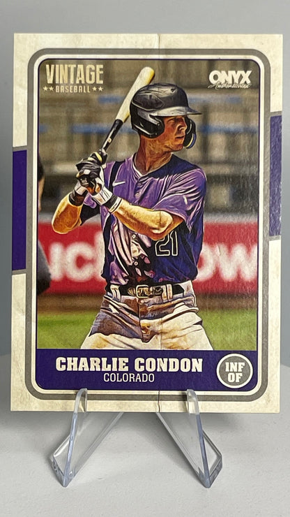 2025 Onyx Vintage Charlie Condon Base Card #OVCHCO