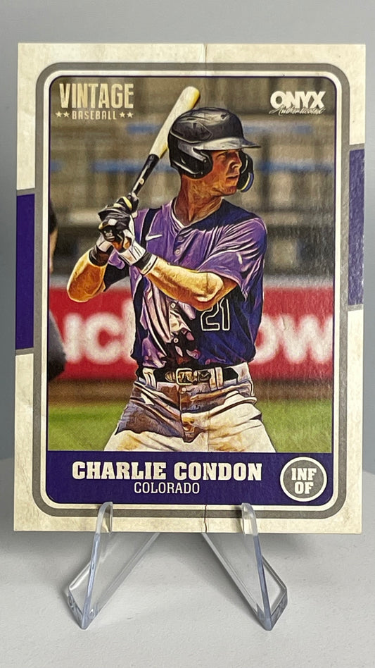 2025 Onyx Vintage Charlie Condon Base Card #OVCHCO