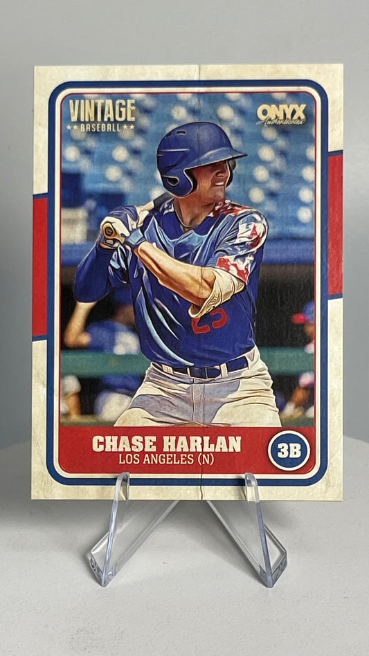 2025 Onyx Vintage Chase Harlan Base Card #OVCHHA Los Angeles Angels Base Card