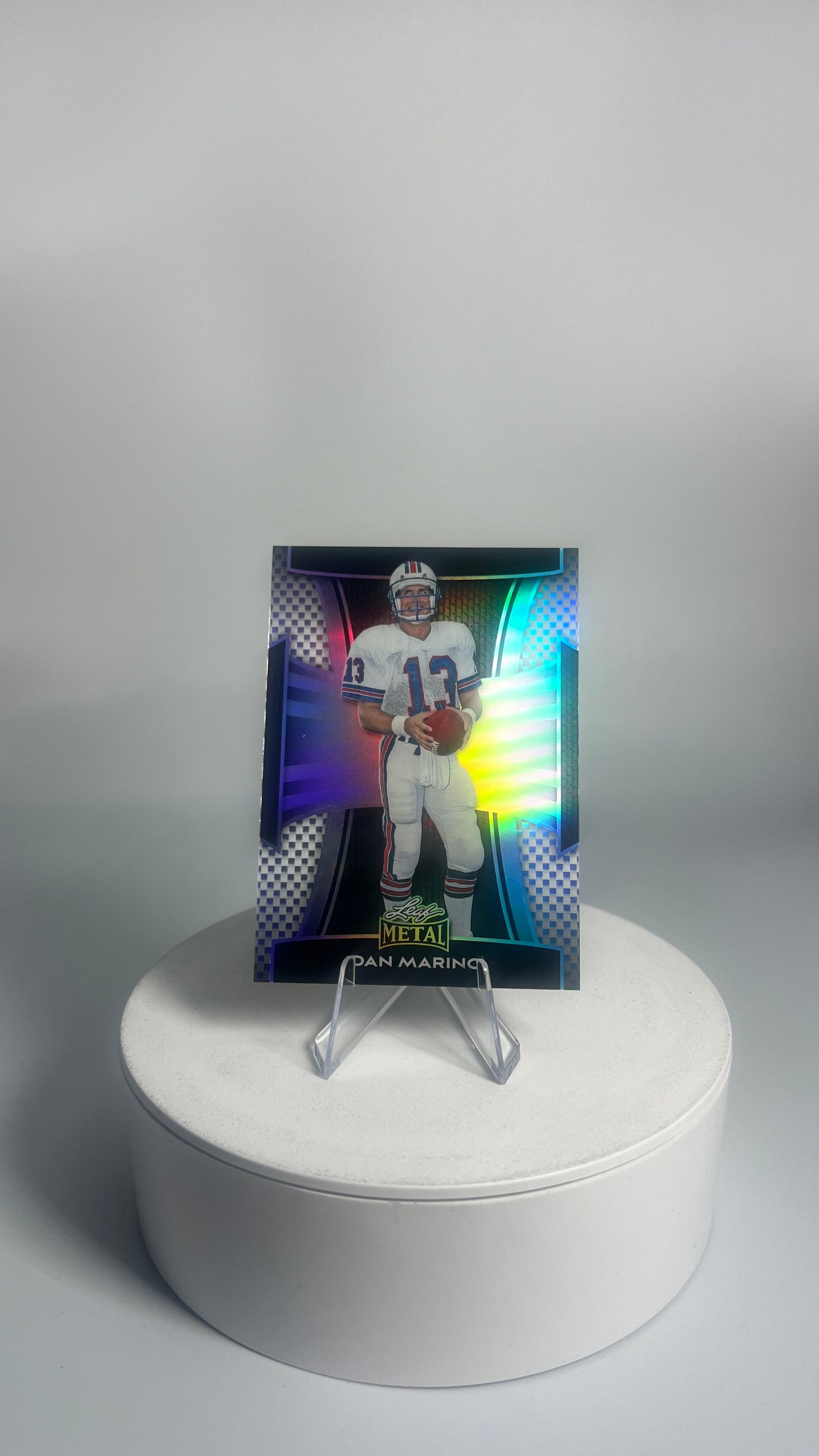 2025 Leaf Metal Football - Dan Marino #/149 Prismatic Silver #36