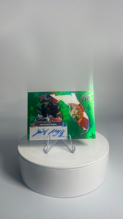 2025 Leaf Metal State Pride - Girard Pringle AUTO #/8 Prismatic Green SP-GP1