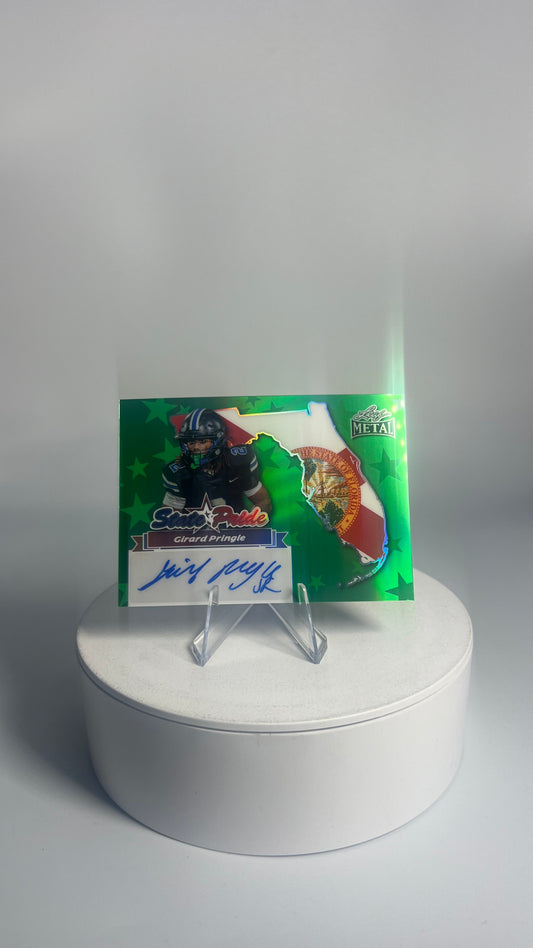 2025 Leaf Metal State Pride - Girard Pringle AUTO #/8 Prismatic Green SP-GP1
