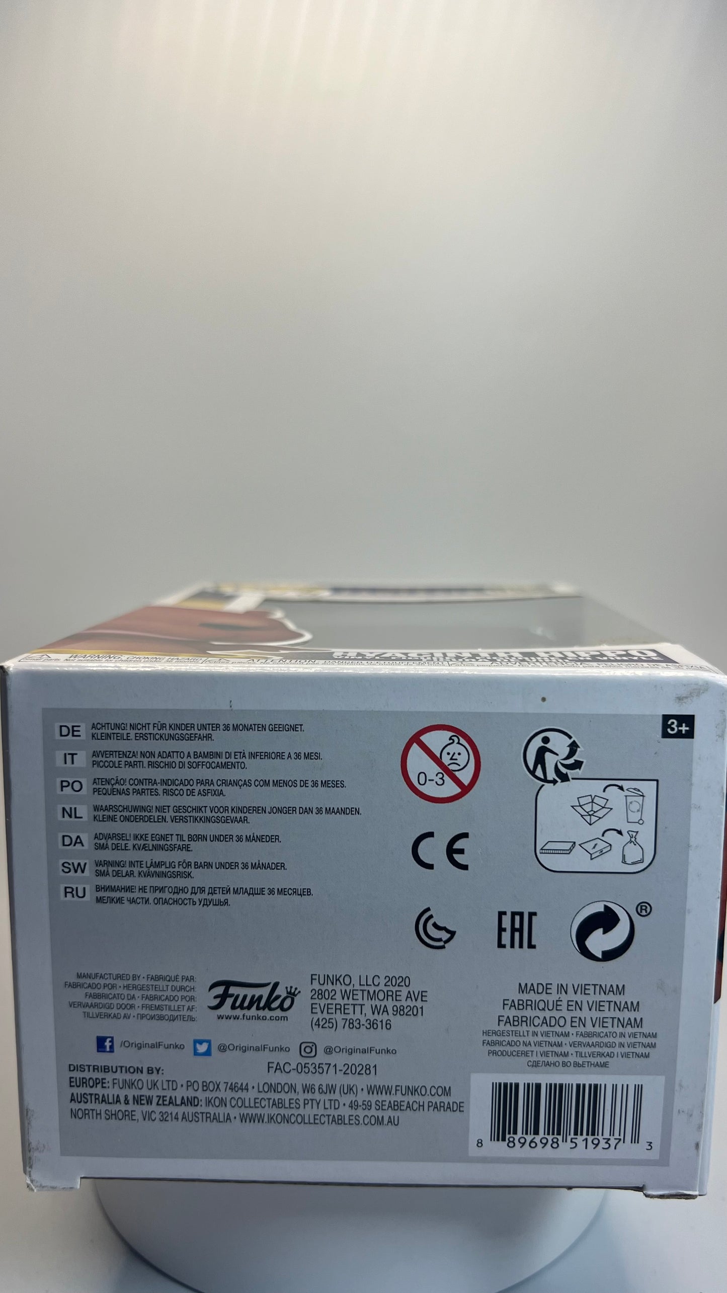 Funko Pop Disney Fantasia Hyacinth Hippo 992