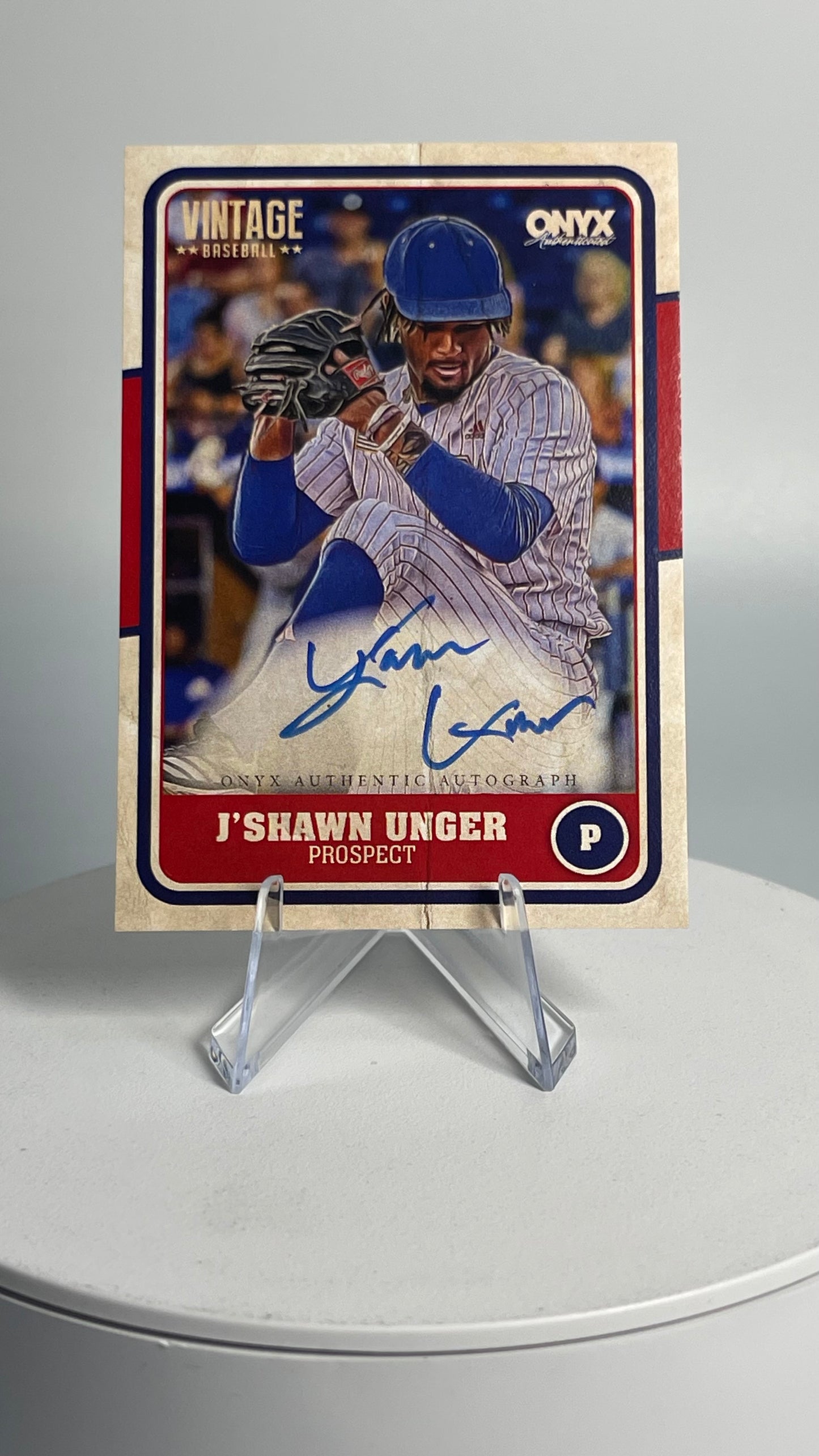 2025 Onyx Vintage J'Shawn Unger Prospect Auto On-card #VAJSUN