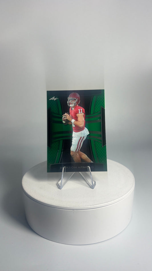 2025 Leaf Metal Football - Jackson Arnold #/10 Green B-71