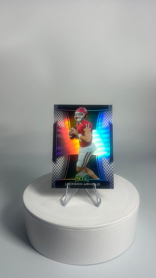 2025 Leaf Metal Football - Jackson Arnold #/149 Prismatic Silver